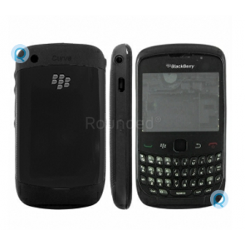 BlackBerry 8520 Curve complete housing, complete behuizing zwart onderdeel HOUSE