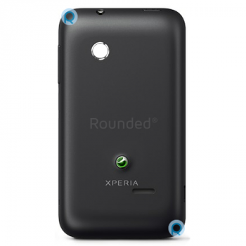 Sony Xperia Tipo ST21i battery cover, battery door black spare part BATTC