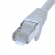 FTP CAT6 network cable 0.25 meter Type: S/FTP CAT6. Wires: AWG 27/7. Connector 1: RJ45 Male. Connector 2: RJ45 Male. Length: 0.25 meter. Color: Grey. Halogen free: No. Extra: 1x Right angle cable.  image-1