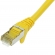 FTP CAT6 network cable 0.25 meter Type: S/FTP CAT6. Wires: AWG 27/7. Connector 1: RJ45 Male. Connector 2: RJ45 Male. Length: 0.25 meter. Color: Yellow. Halogen free: No. Extra: 1x Right angle cable.  image-1
