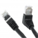 FTP CAT6 network cable 3 meter Type: S/FTP CAT6. Wires: AWG 27/7. Connector 1: RJ45 Male. Connector 2: RJ45 Male. Length: 3 meter. Color: Black. Halogen free: No. Extra: 1x Right angle cable.  image-1