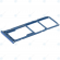 Samsung Sim tray + MicroSD tray blue GH98-43922C