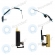 Apple iPad Mini Antenna module set (Bluetooth, GPS, left and right antenna incl. coax cable)