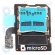 Samsung Galaxy S5 Dual (SM-G900FD) Micro SD reader unit