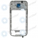 Samsung Galaxy S4 Mini Plus (GT-I9195I) Middle cover silver  image-1