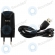 HTC USB travel charger TC E250 black incl. USB data cable 1000mAh 99H10161-01 99H10161-01