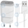 LG USB travel charger 1800mAh white incl. USB data cable MCS-04ED MCS-04ED