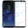 Samsung Galaxy S8 Tempered glass 3D black  image-1