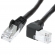 FTP CAT6 network cable 0.25 meter Type: S/FTP CAT6. Wires: AWG 27/7. Connector 1: RJ45 Male. Connector 2: RJ45 Male. Length: 0.25 meter. Color: Black. Halogen free: No. Extra: 1x Right angle cable.