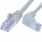 FTP CAT6 network cable 0.25 meter Type: S/FTP CAT6. Wires: AWG 27/7. Connector 1: RJ45 Male. Connector 2: RJ45 Male. Length: 0.25 meter. Color: Grey. Halogen free: No. Extra: 1x Right angle cable.