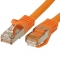 FTP CAT7 network cable 3 meter Type: S/FTP CAT7. Wires: AWG 26. Connector 1: RJ45 Male. Connector 2: RJ45 Male. Length: 3 meter. Color: Orange. Halogen free: Yes.
