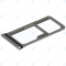 Nokia 8 Sim tray + MicroSD tray silver grey MENB102039A