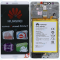 Huawei Ascend Mate 7 (JAZZ-L09) Display module frontcover+lcd+digitizer+battery silver 02350BXX