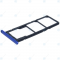 Huawei Honor 8X Sim tray + MicroSD tray blue