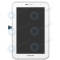 Galaxy tab 2 P3100, P3110 display module white incl frontcover front