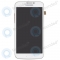 Samsung Galaxy Mega 5.8 I9152 LCD display with digitizer and front housing (white)