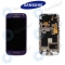 Samsung Galaxy S4 Mini (I9195) Display unit inclusief behuizing paars (GH97-14766E)