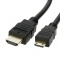 HDMI cable 2 meter Version: 1.4 HighSpeed with Ethernet. Connector types: HDMI A Male to Mini HDMI C Male. Length: 2 meter. Color: Black.