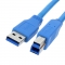 USB Printer cable 1 meter Version: USB 3.0 SuperSpeed. Connector types: USB A Male to USB B Male. Length: 1 meter. Color: Blue. Compatible with USB 2.0.