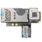 BlackBerry 9360 Curve SIM and SD card module, SIM en geheugenkaart lezer onderdeel PCB-33896-007